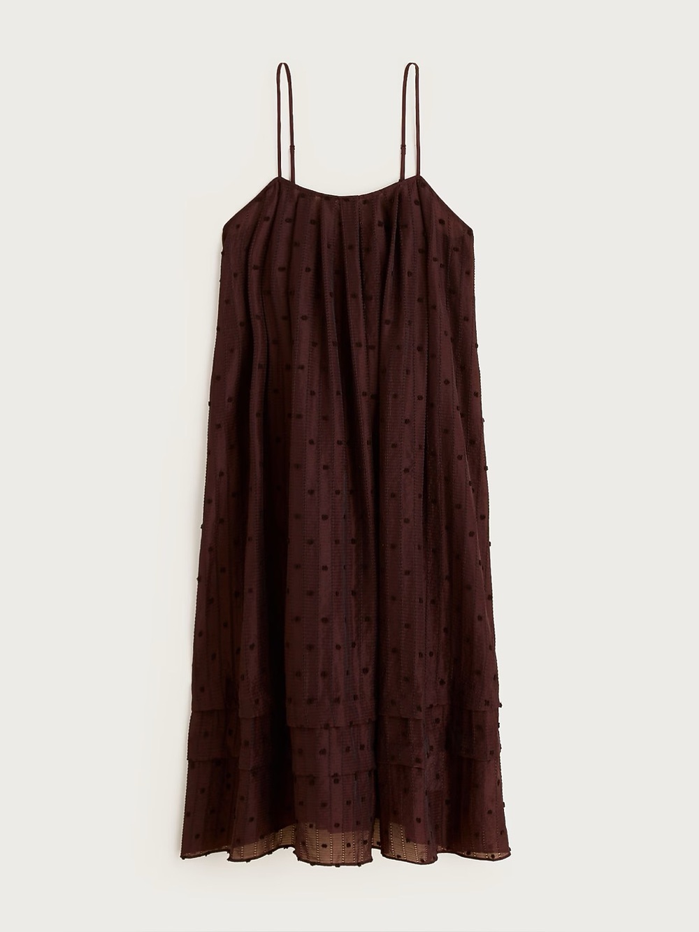 J.Crew Shift midi dress in textured dot - Picture 1 of 7